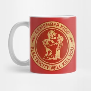 Vintage Remember Kids Red Art Mug